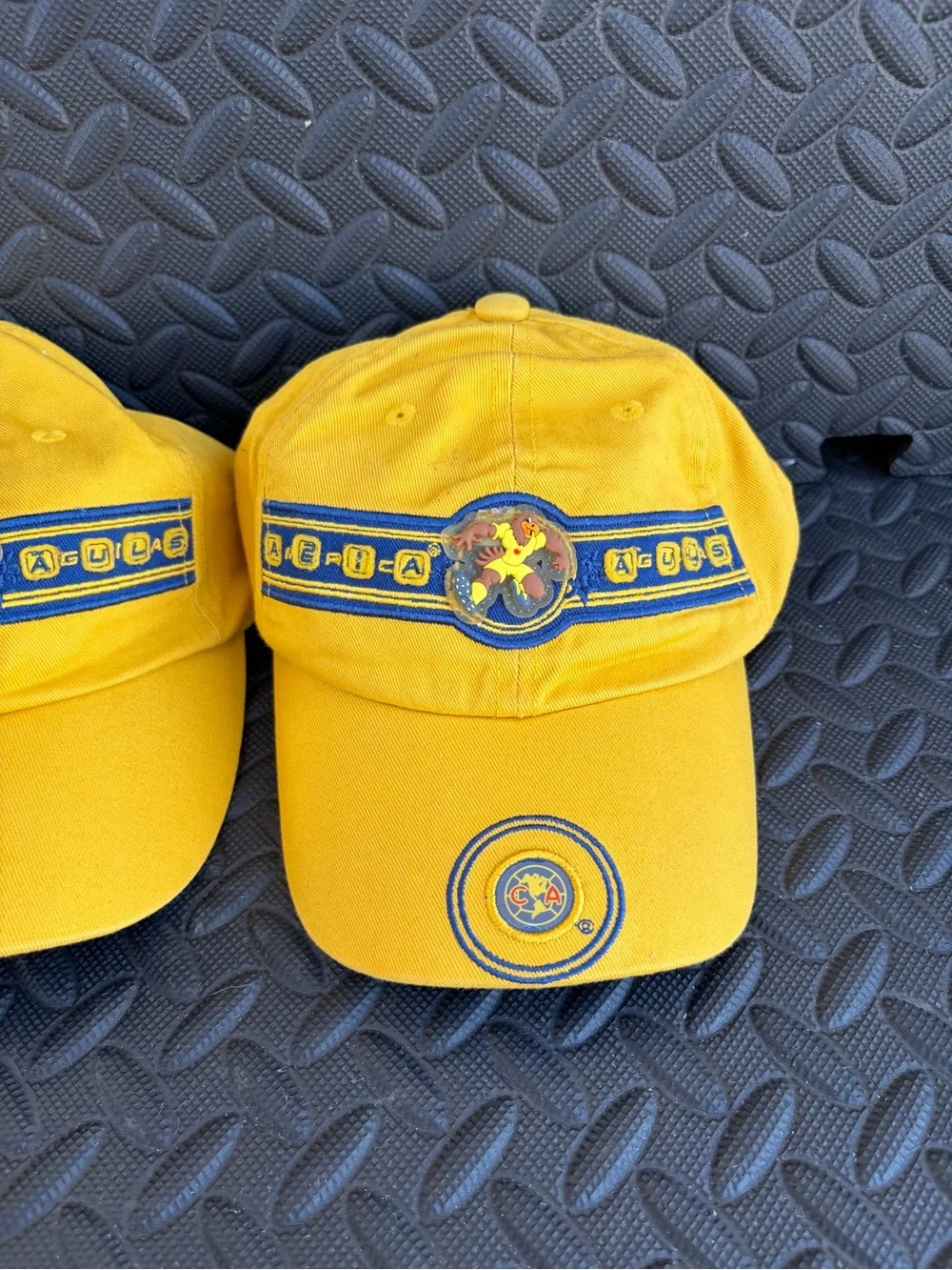 América  Aguilas Yellow Cotton Baseball Cap with Team Crest Unixes